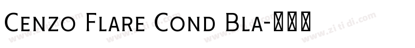 Cenzo Flare Cond Bla字体转换